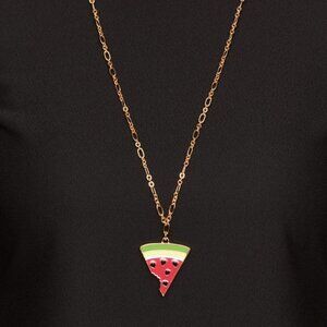 Kate Spade Splash Out Watermelon Necklace Whimsical NWT Summer